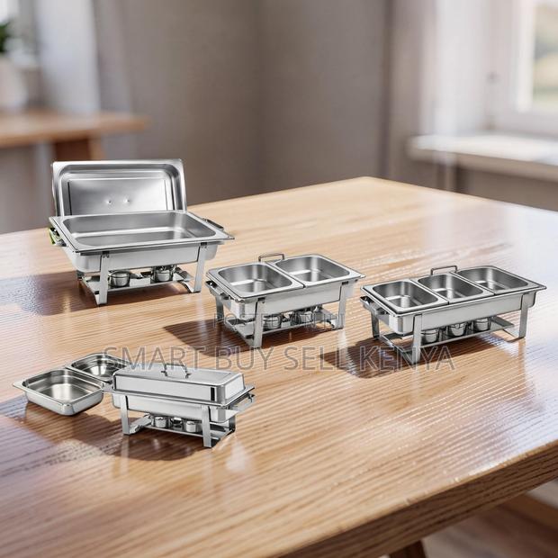 Compact Storage Stainless Steel Compartment Chafing Dish Food Warmer