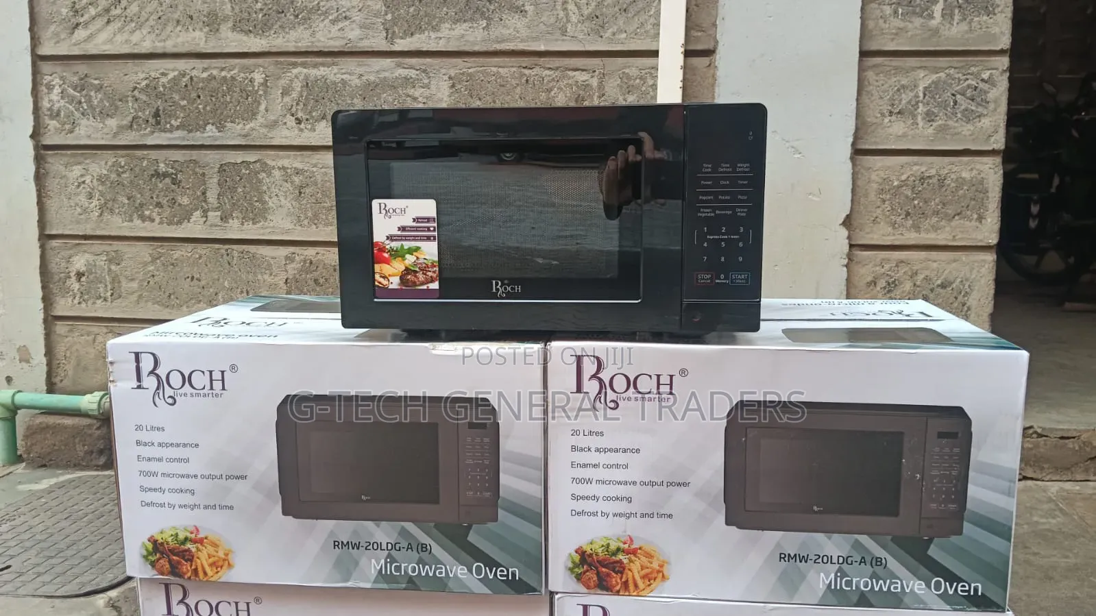 Roch 20l New Model Digital Microwave Oven(Black and White)