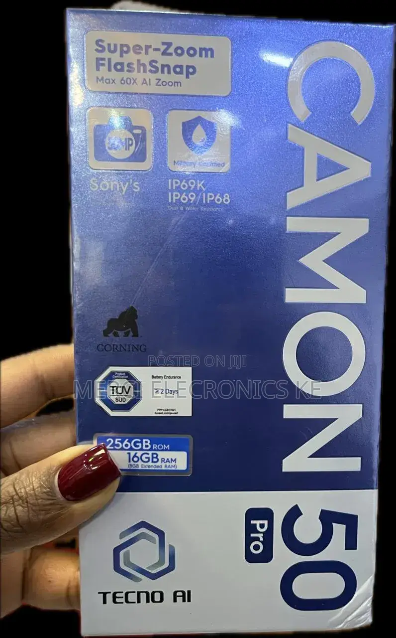 New Tecno Camon 50 Pro 256 GB Purple