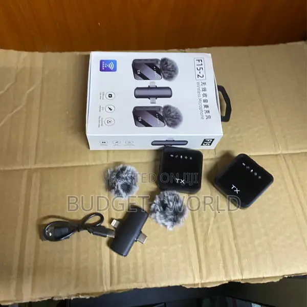 F15-2 Dual Wireless Lavalier Microphone Kit for Smartphones Content