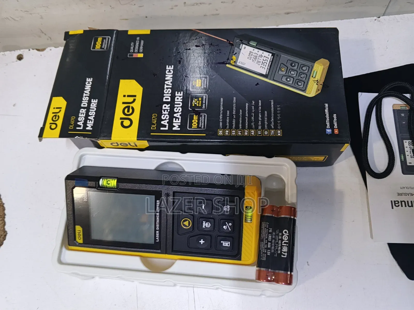 Laser Distance Measure/Laser Distance Detector 50m Deli