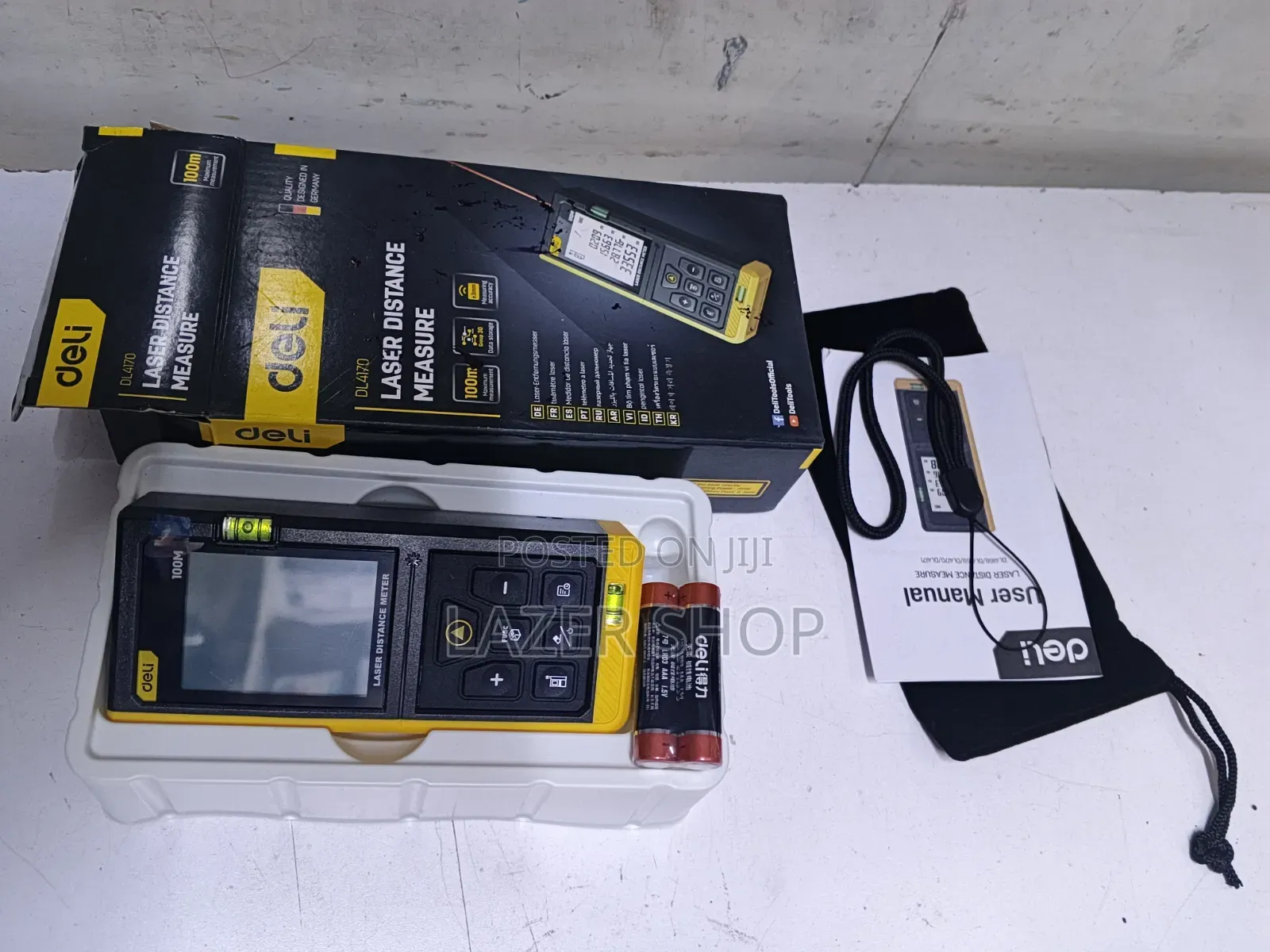 Laser Distance Measure/Laser Distance Detector 50m Deli