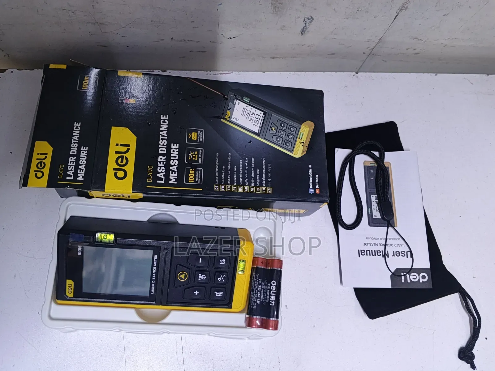 Laser Distance Measure/Laser Distance Detector 50m Deli