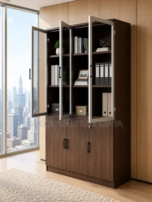 3-Door's Wooden Display Cabinet