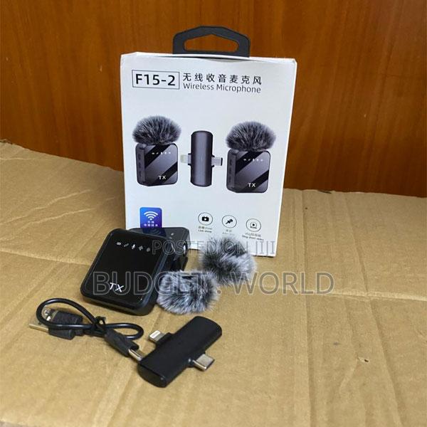 F15-2 Wireless Lavalier Mic Set for Youtube, Tiktok Podcast Recordin