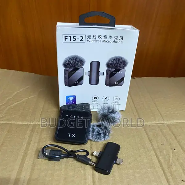 F15-2 Compact Dual Wireless Microphone With Long Wireless Range
