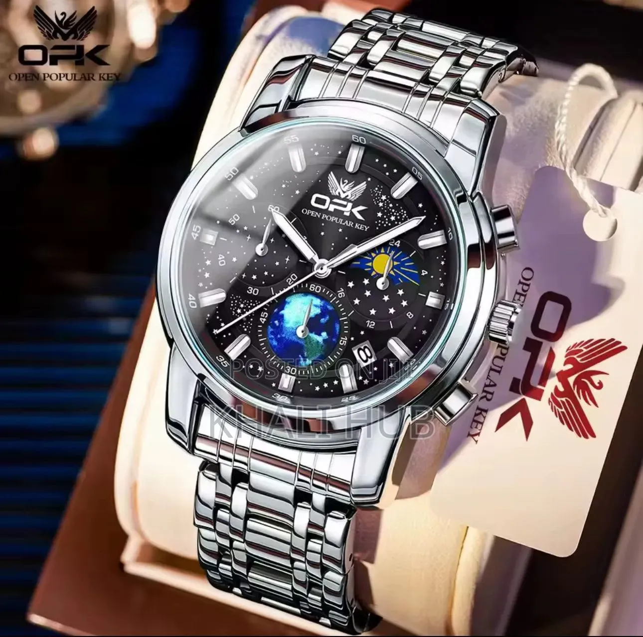 Opk With Date Display Gents Watch #8142
