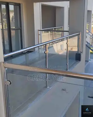 Frameless Glass Balustrade With Stainless Steel Rails Rooftop Terrace