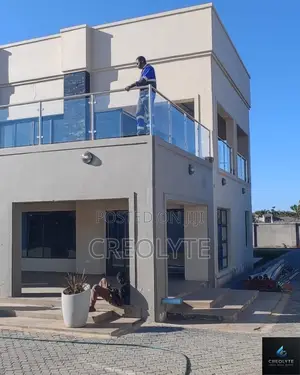 Frameless Glass Balustrade With Stainless Steel Rails Rooftop Terrace