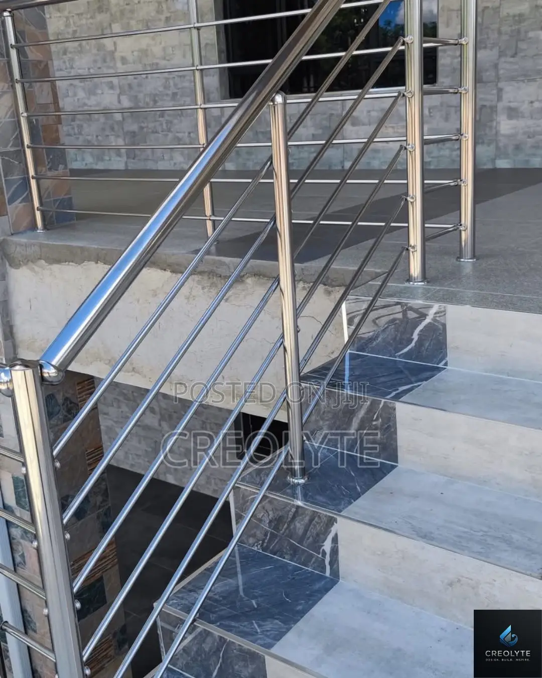 Stainless Steel Vertical Baluster Staircase Railingcustom Installation