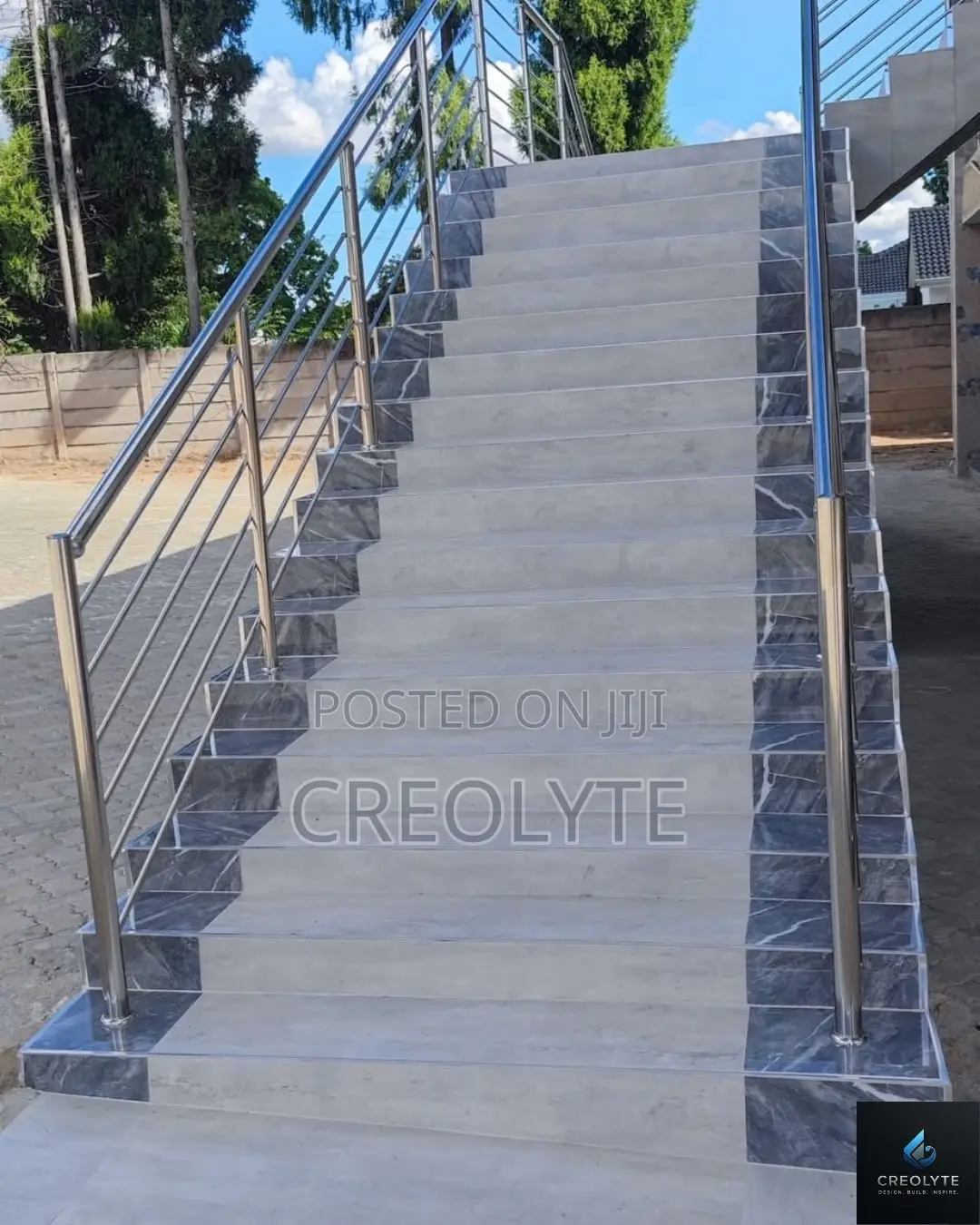 Stainless Steel Vertical Baluster Staircase Railingcustom Installation