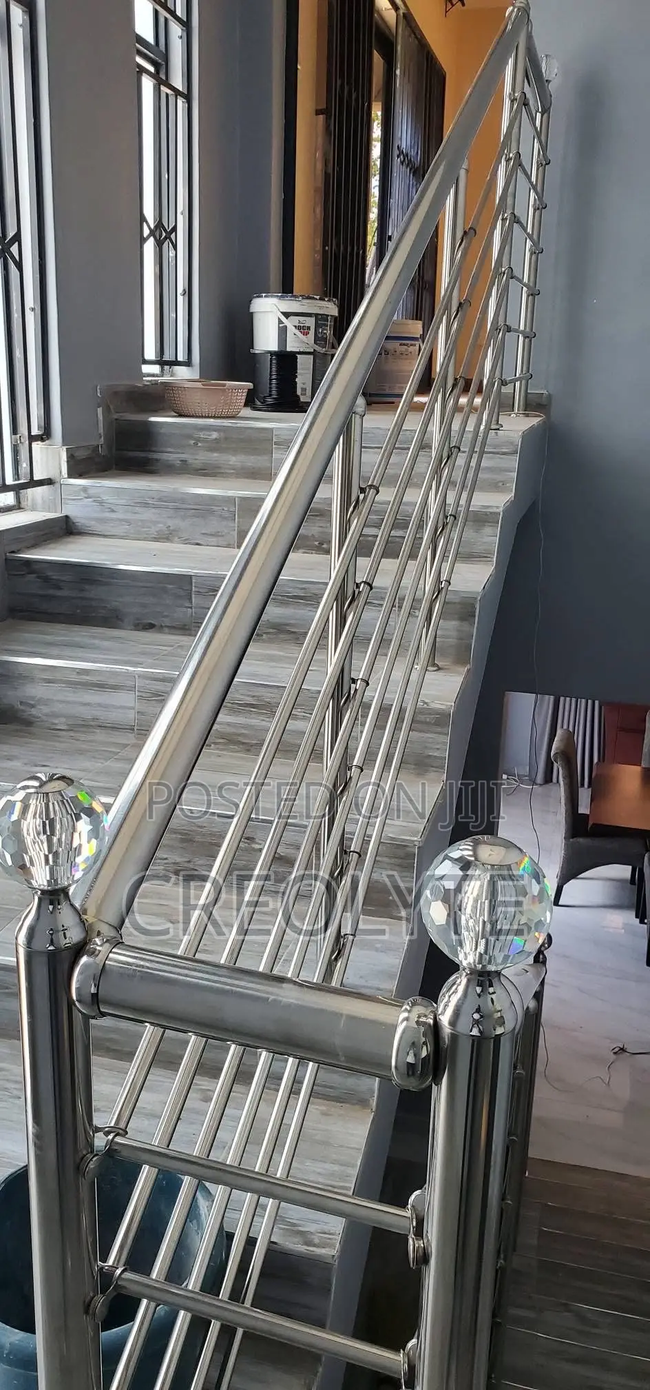 Stainless Steel Vertical Baluster Staircase Railingcustom Installation