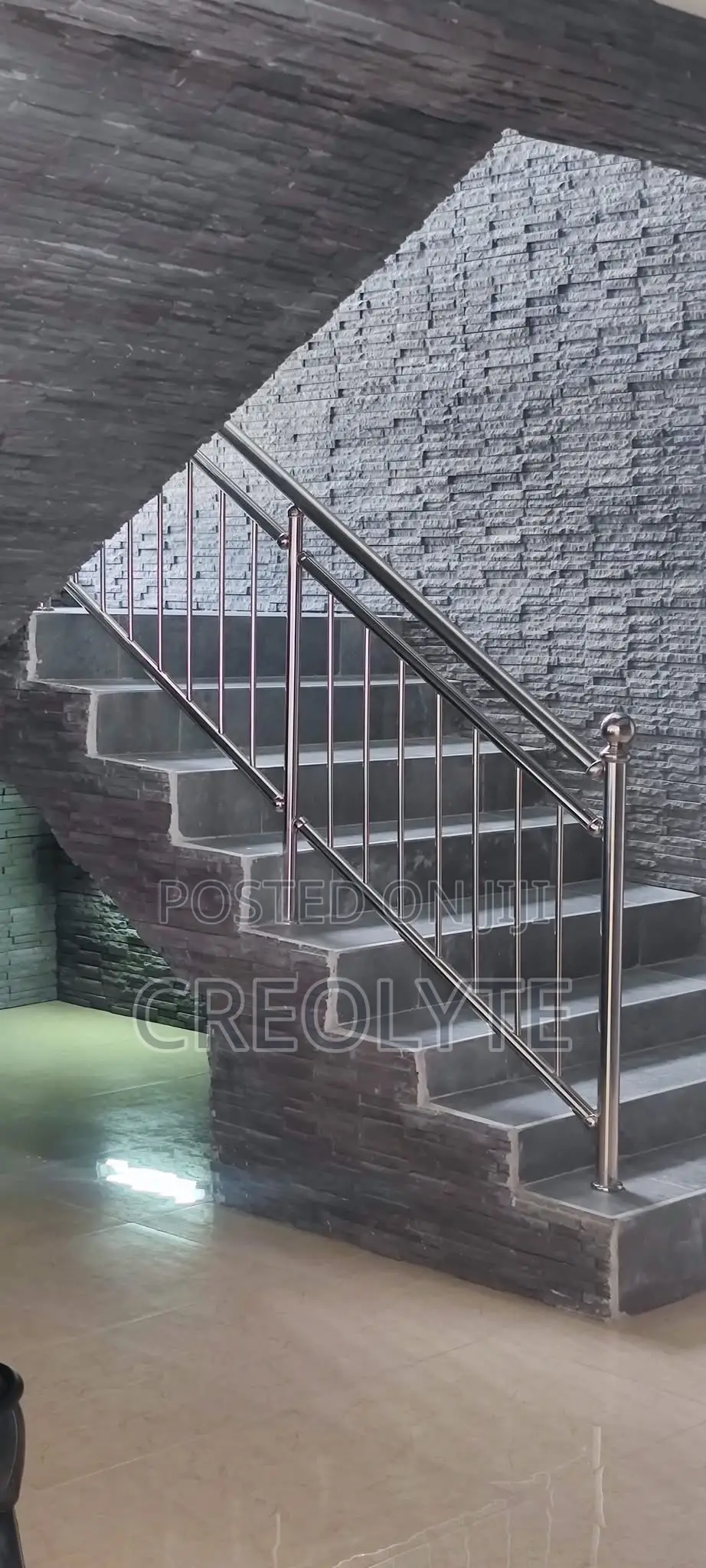 Stainless Steel Vertical Baluster Staircase Railingcustom Installation