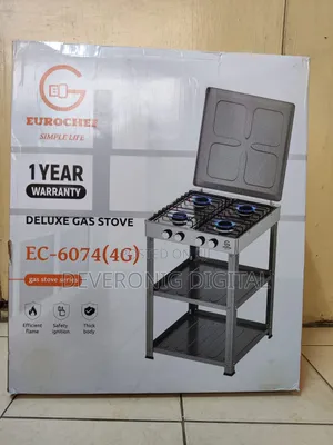 *Eurochef 4gas With Shelves  
*New*  