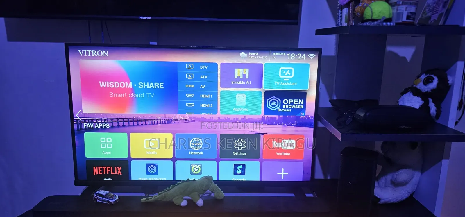 32' Vitron Smart Android Tv(Frameless)