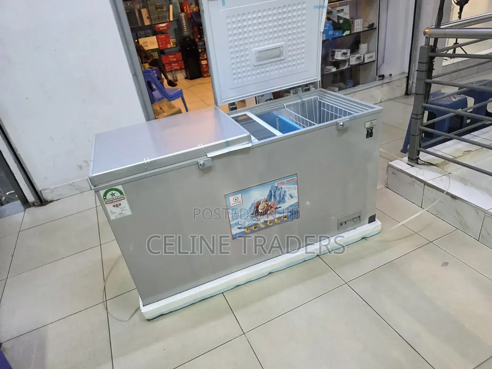 Smartpro 450l Double Door Freezer