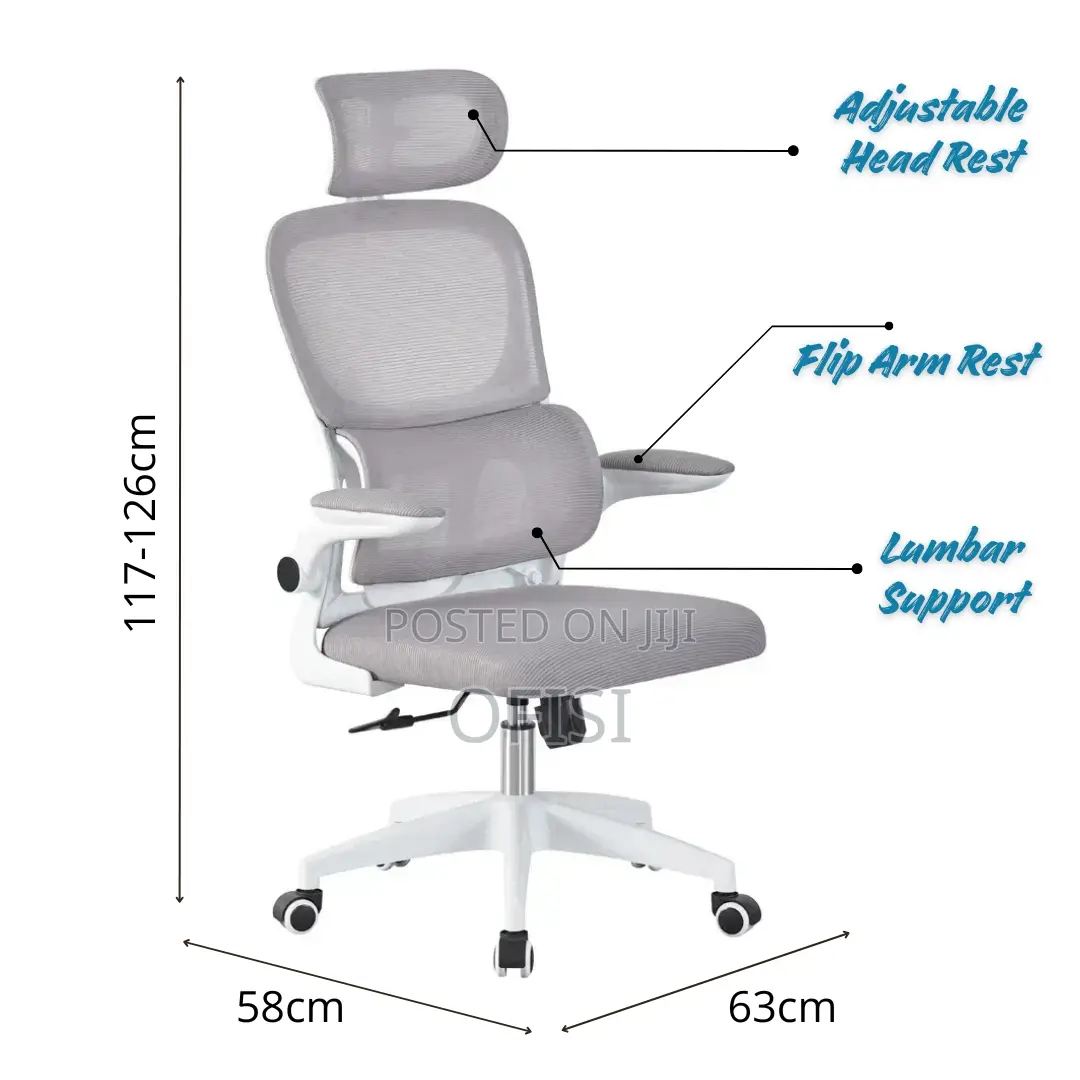 White, Black Orthopedic Seat