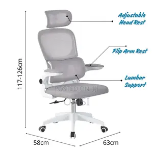 White, Black Orthopedic Seat