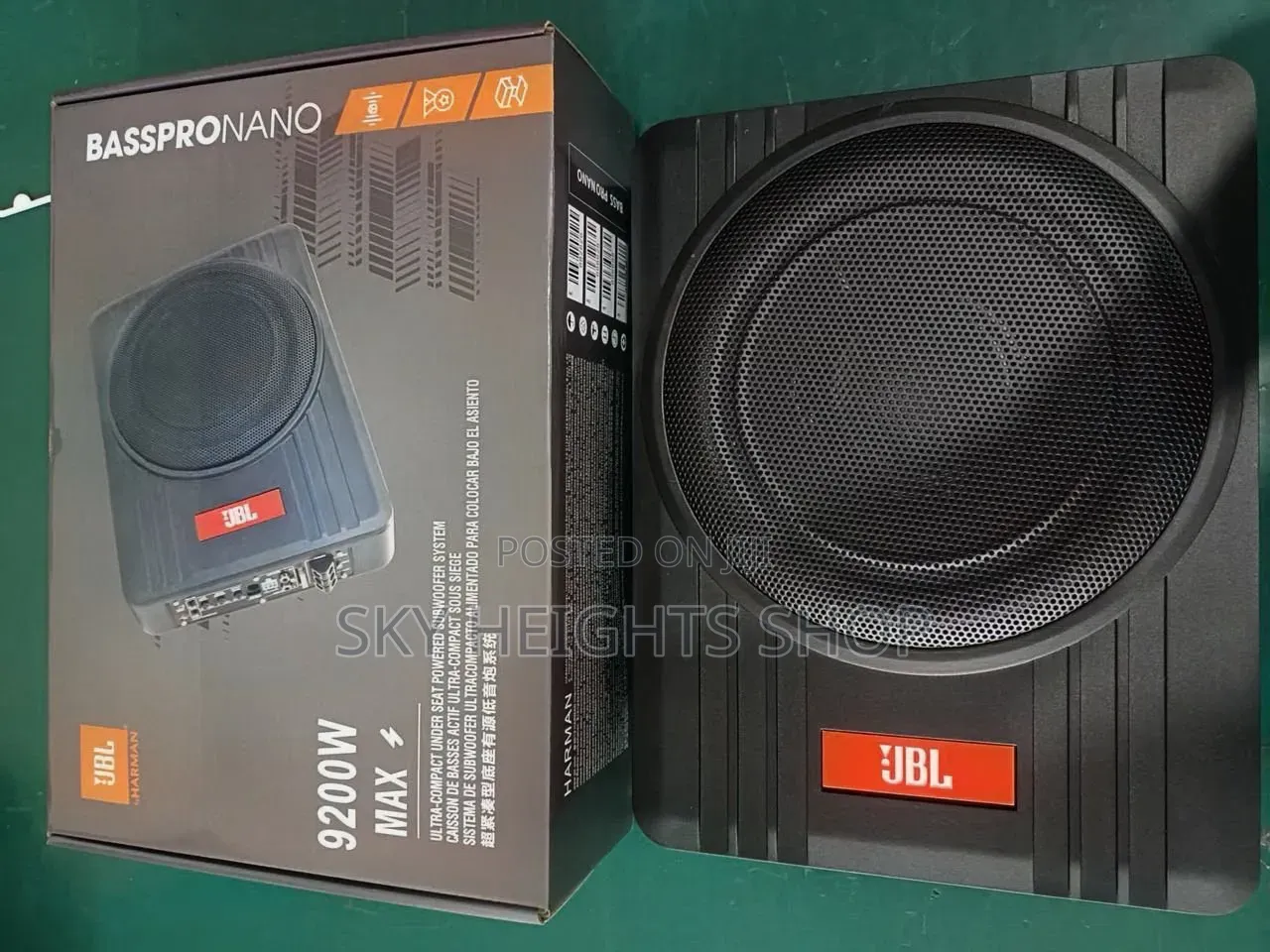 Best Quality 9200w JBL High Power Underseat Active Subwoofer Pure Bass