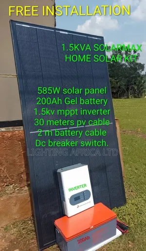 1?5kva Solarmax Solar Solution - 200ah Gel Battery Free Installation