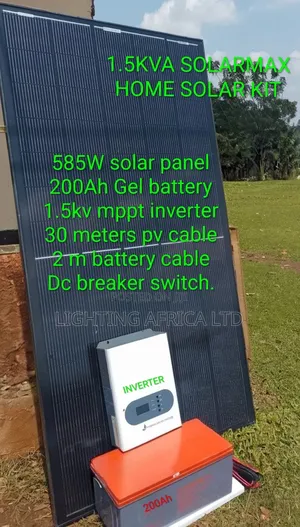 1?5kva Solarmax Solar Solution - 200ah Gel Battery Free Installation