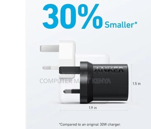 Anker Charger 30w 1c Black (Wall Charger) - thumbnail 2