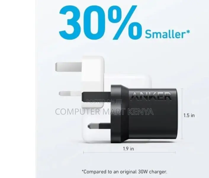 Anker Charger 30w 1c Black (Wall Charger)
