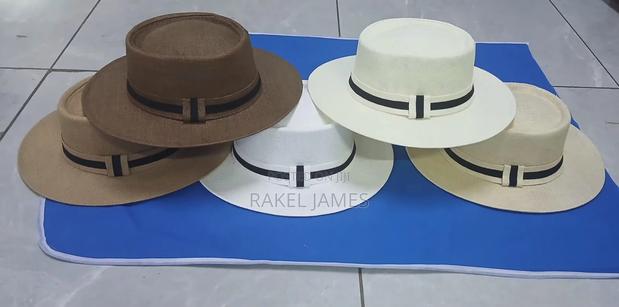 Brown Boater Hat - thumbnail 2