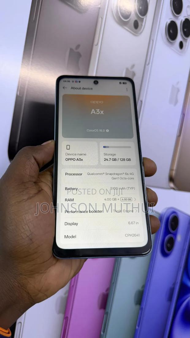 Oppo A3x 128 GB Blue - thumbnail 3