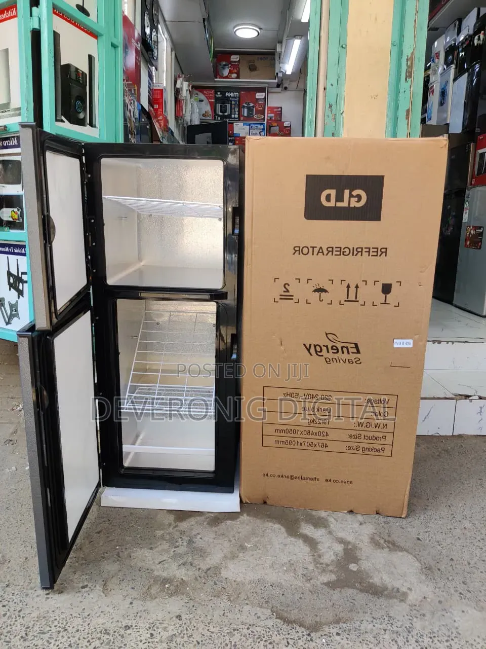 *Gld Fridge 95l Double Door With Digital Control *