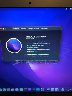 Laptop Apple MacBook Air 8GB Intel Core i5 SSD 256GB