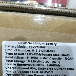 SRNE 5.12kwh - 48v Lithium Ion (100ah) Solar Battery 6000 Life Cycle