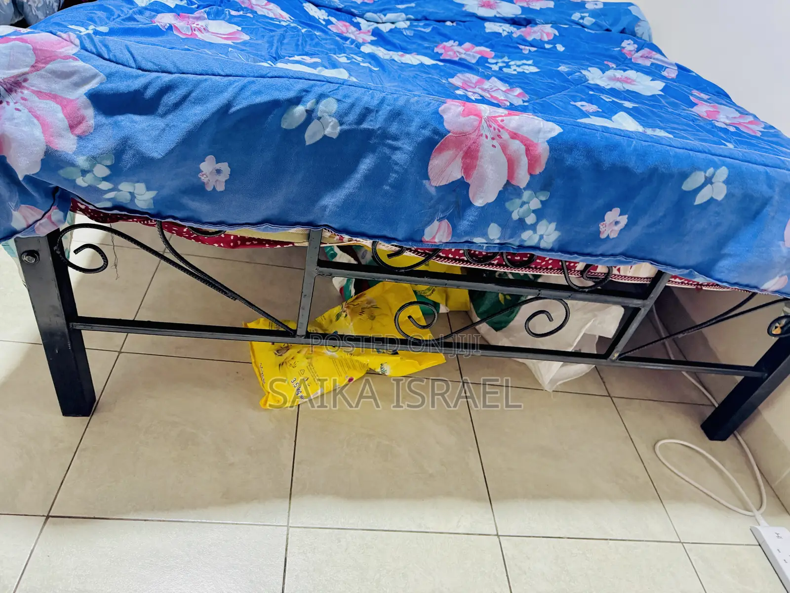 Metal Bed With Mattress