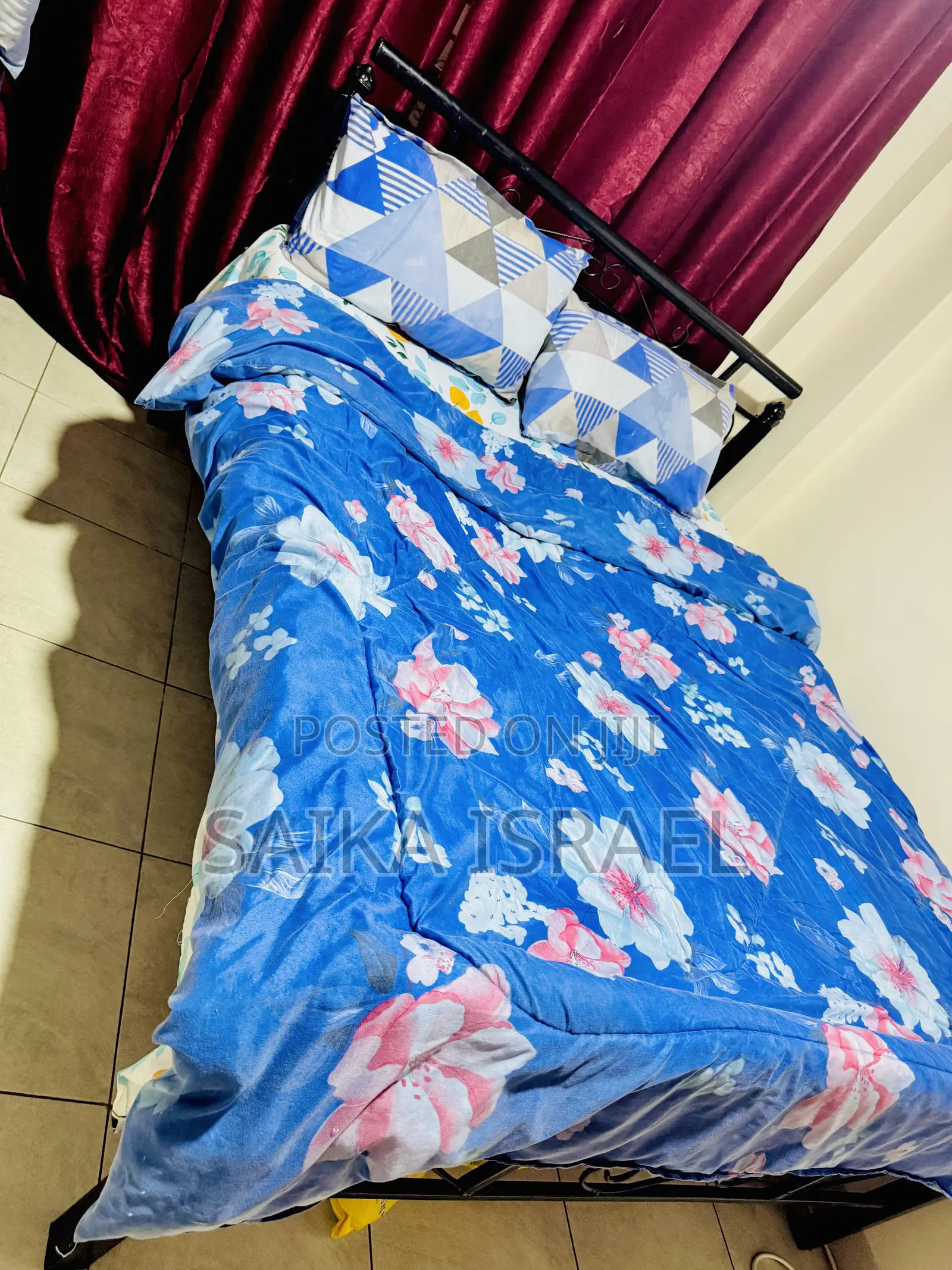 Metal Bed With Mattress