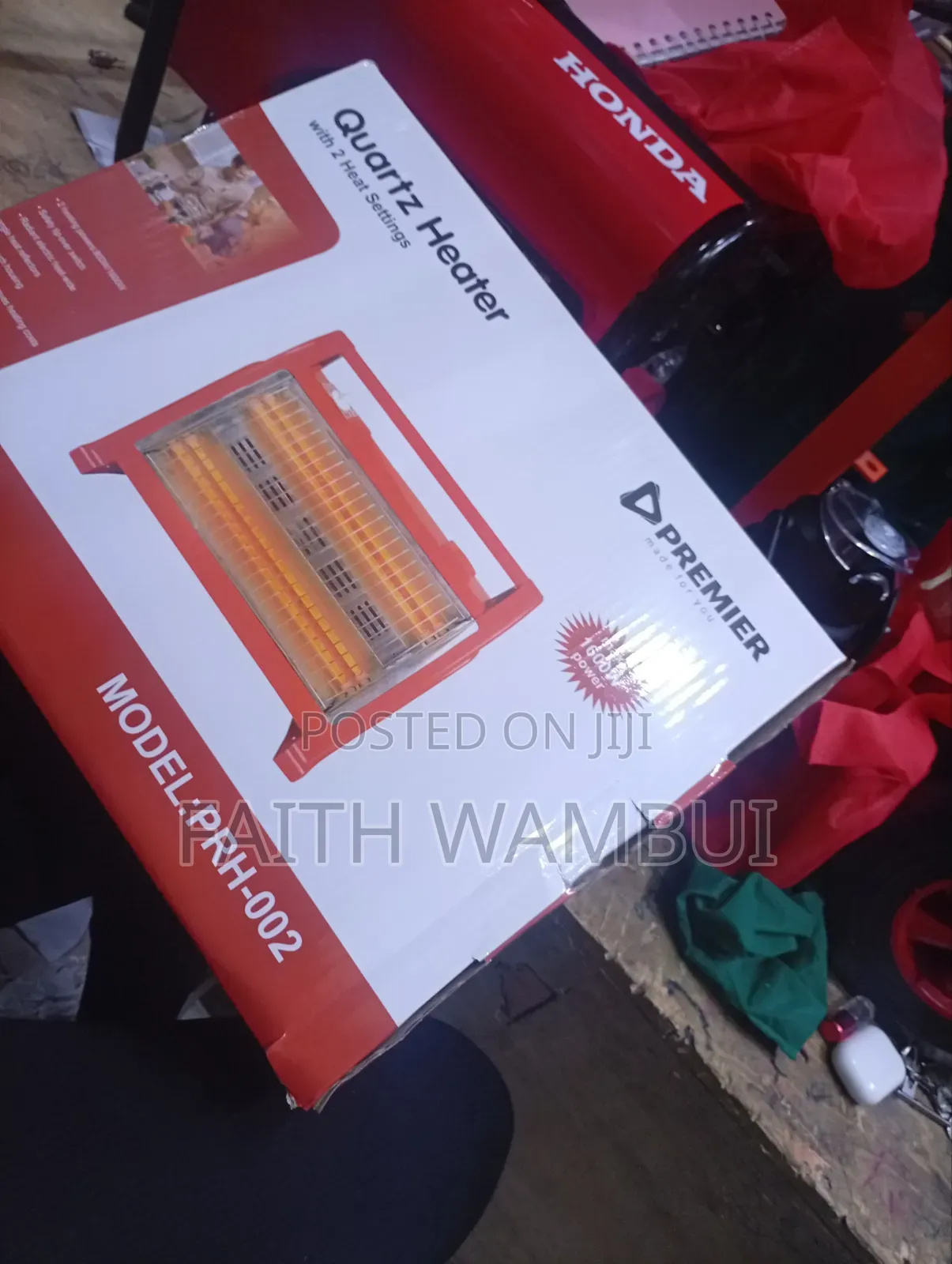 Limited Stock Premier Room Heater With Water Bottle