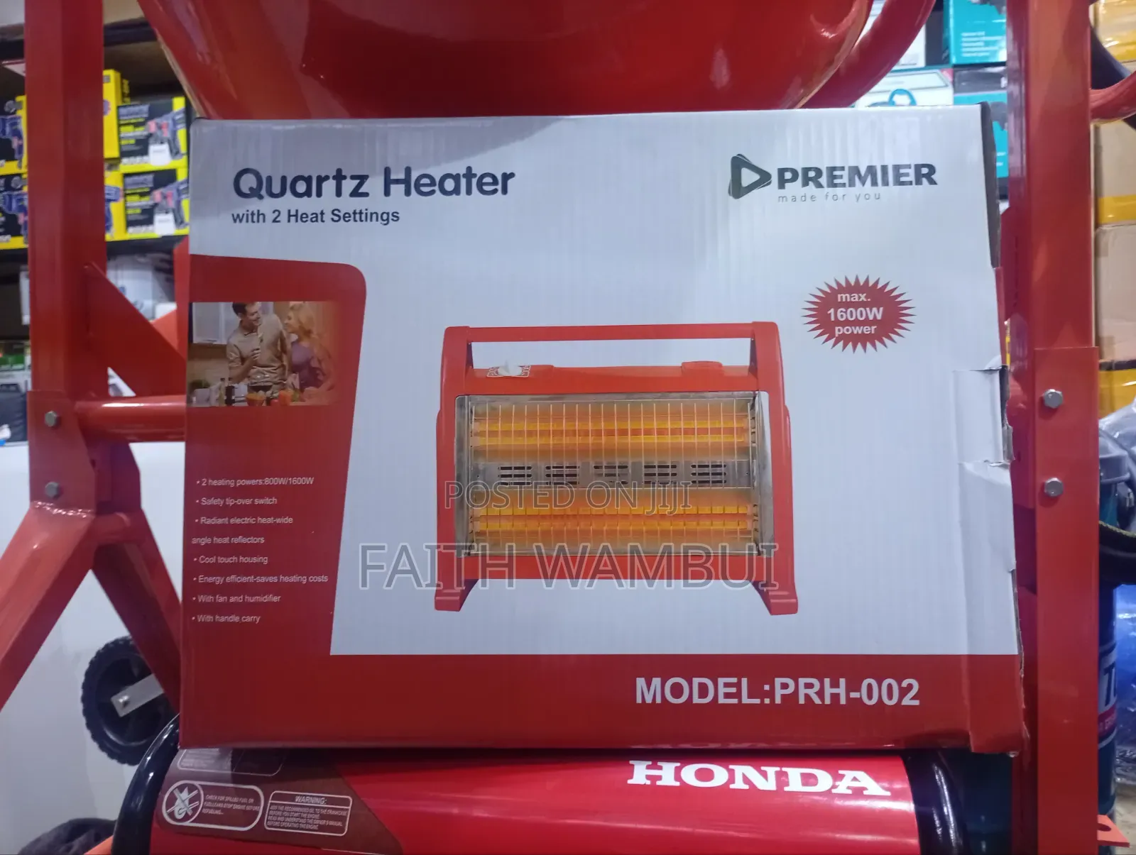 Limited Stock Premier Room Heater With Water Bottle