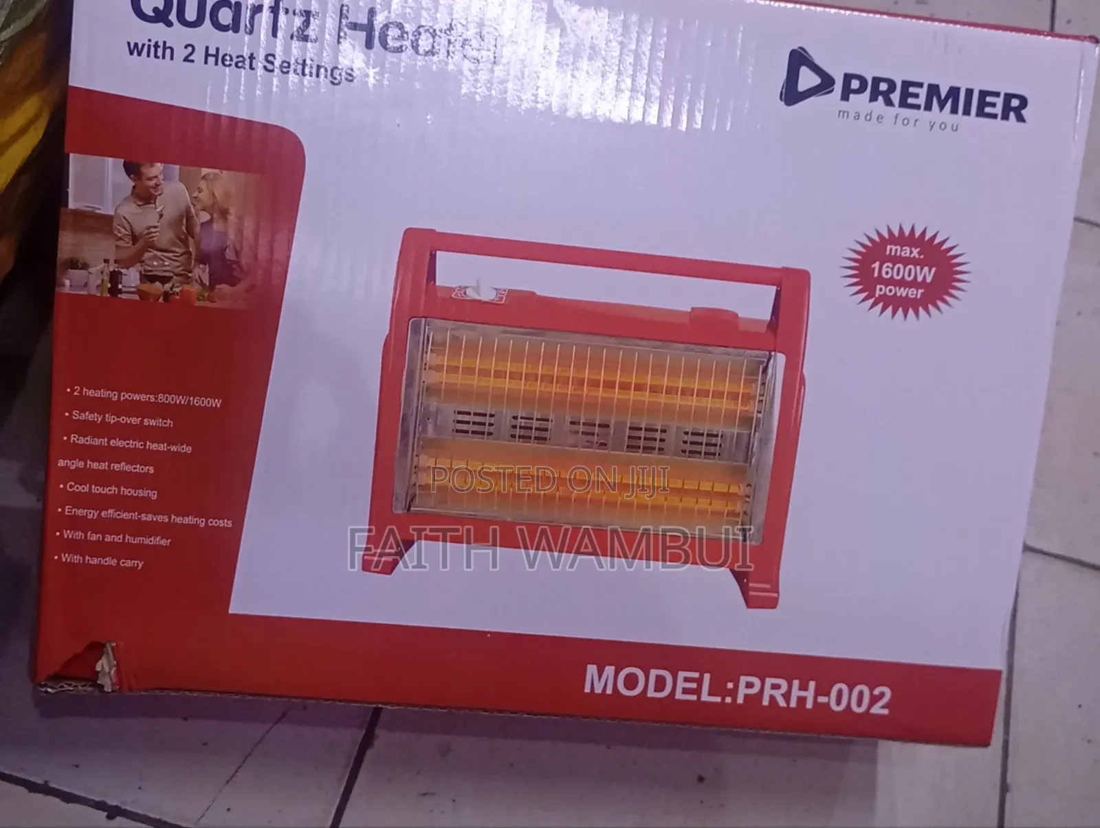 New Arrival Premier 1600 Watts Room Heater