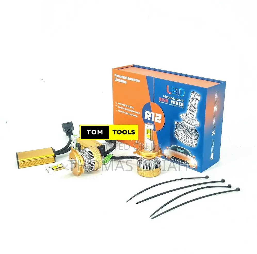 R12 H4 Super Bright 400w 90000lm Led Headlight Bulbs