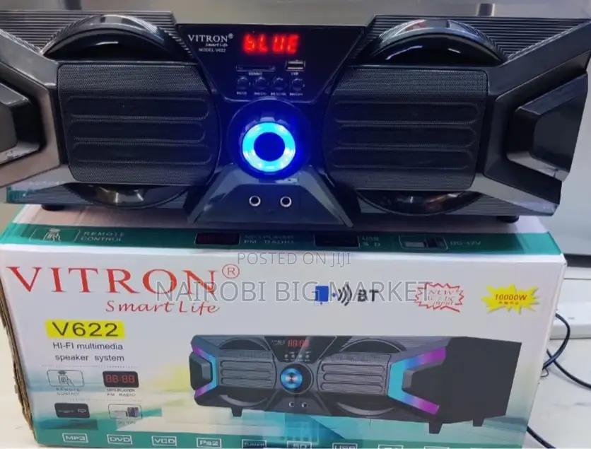 *Vitron Xbox Speaker With Bluetooth,Usb,Mp3, Fm Radio Ac/Dc V62
