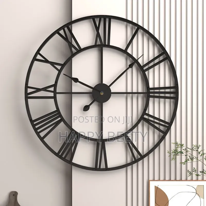  *Modern Oversized Roman Numeral Wall Clock*