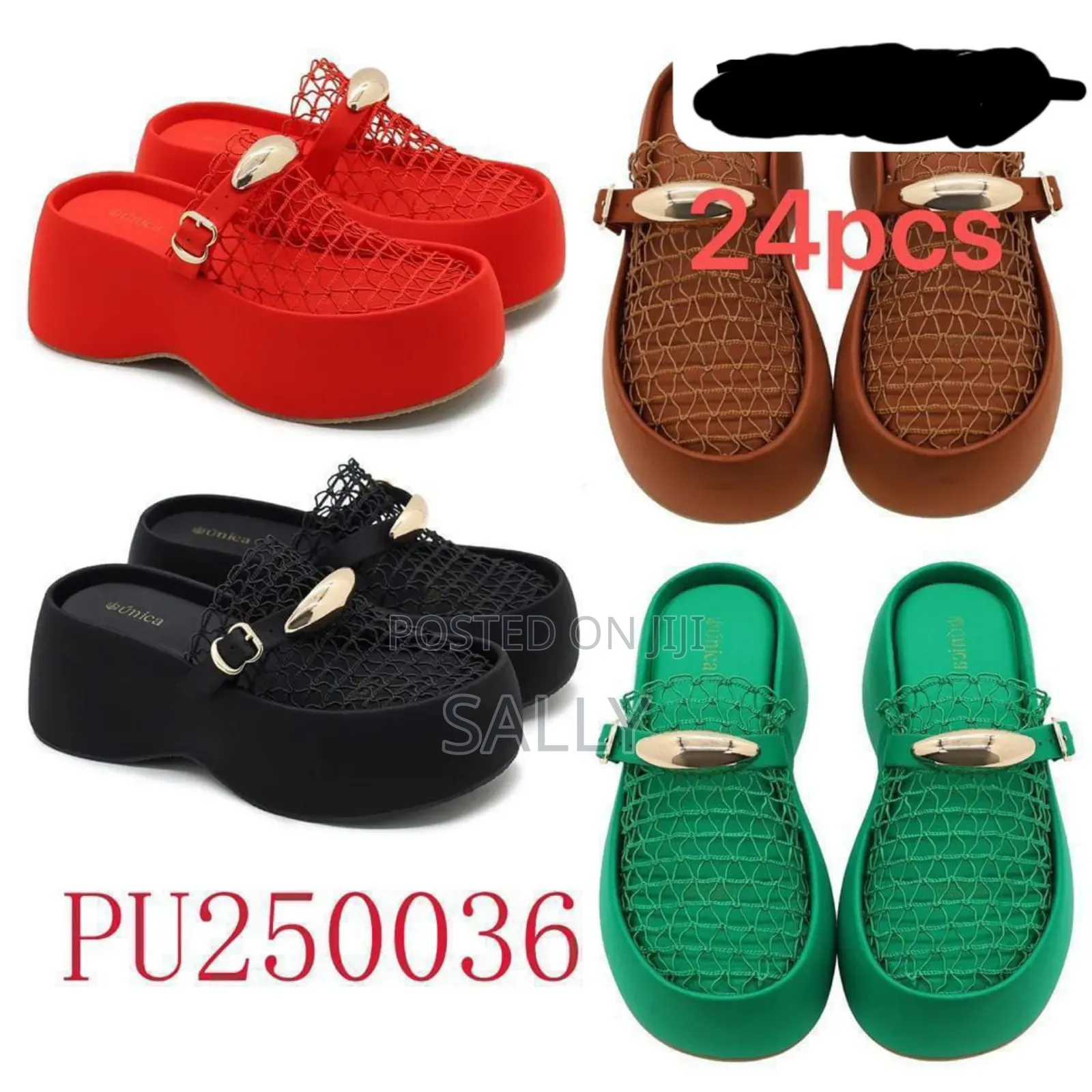 Pu250036 Mesh Platform Mule Slides |Size 36-41| Eldoret |Price :1,799