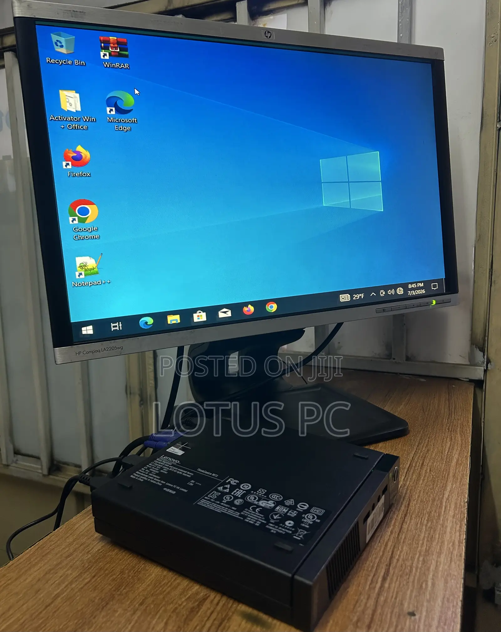 Desktop Computer Lenovo ThinkCentre 22 8GB Intel Core i5 HDD 500GB