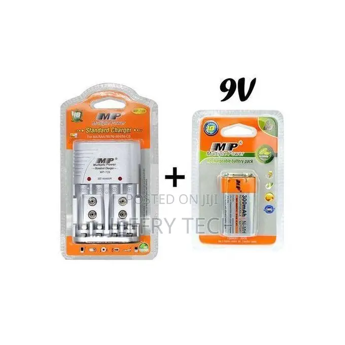 Multiple Power Rechargeable Bettery Charger-Ac100-240v Aa/Aaa 9v