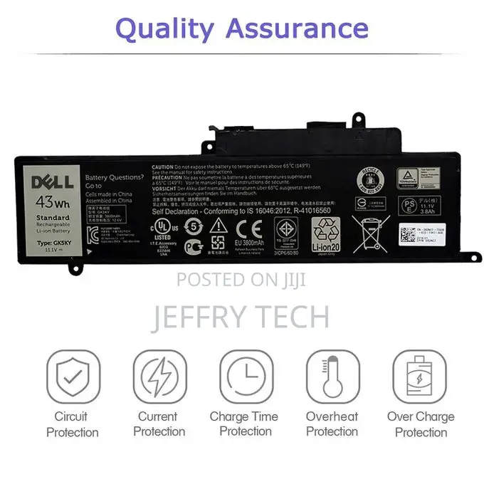Dell Gk5ky Laptop Battery for 11 3147 3148 3152 3157 13 7347 7348 735