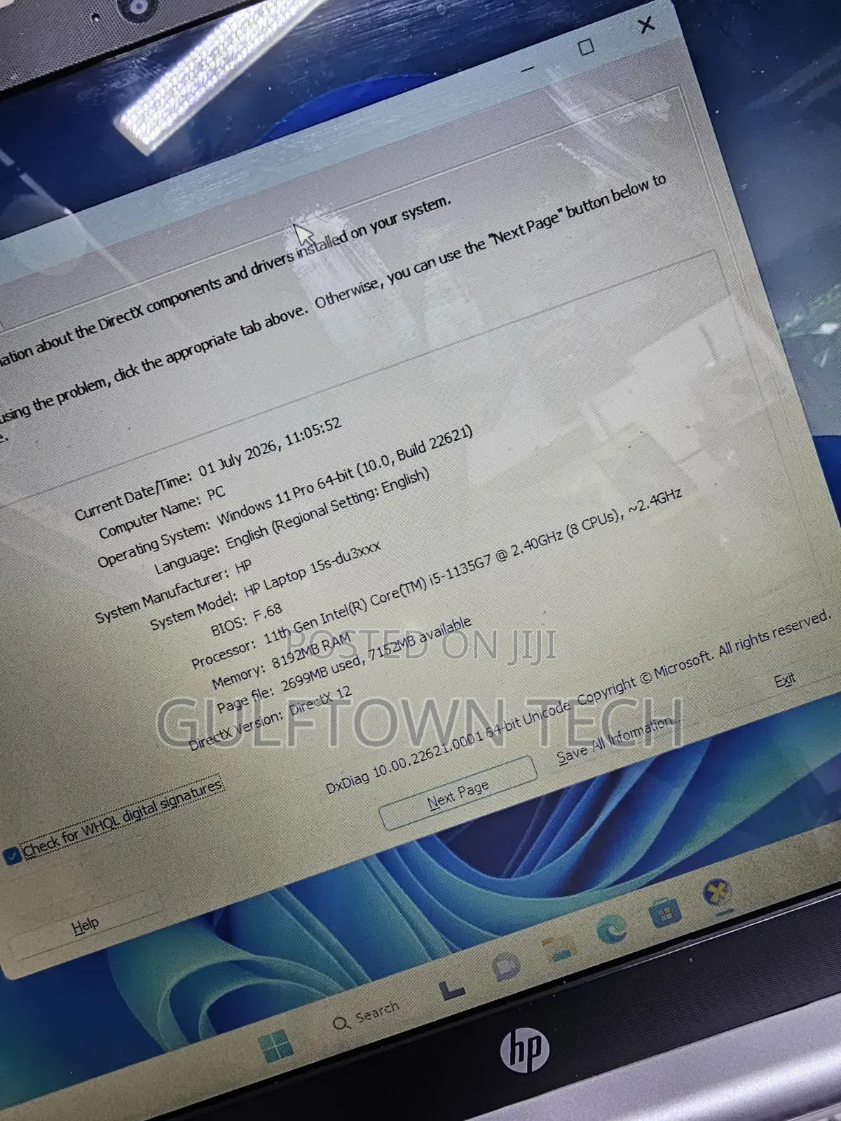 Laptop HP 15s 8GB Intel Core i5 SSD 128GB