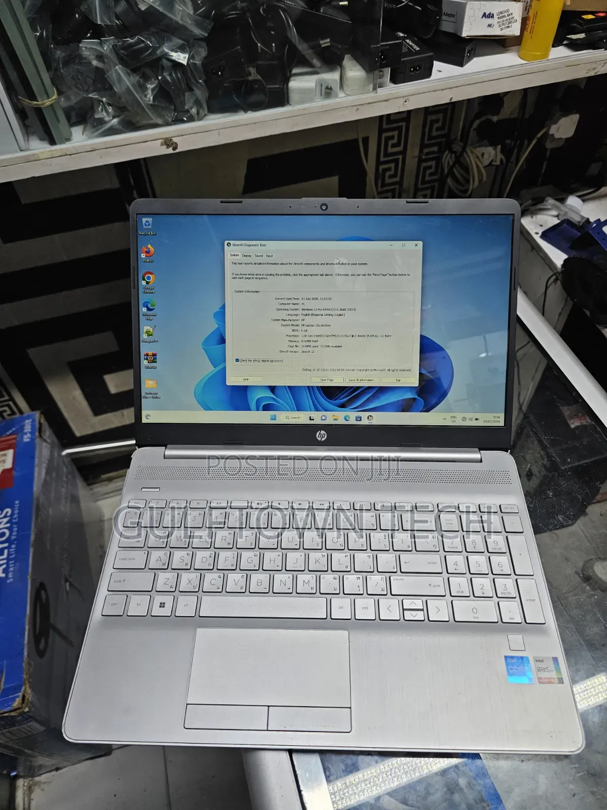 Laptop HP 15s 8GB Intel Core i5 SSD 128GB