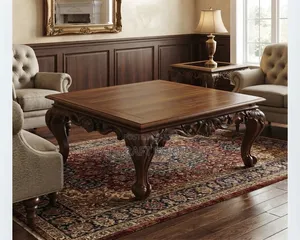 Timeless Elegance: Handcrafted Solid Mahogany Coffee Table