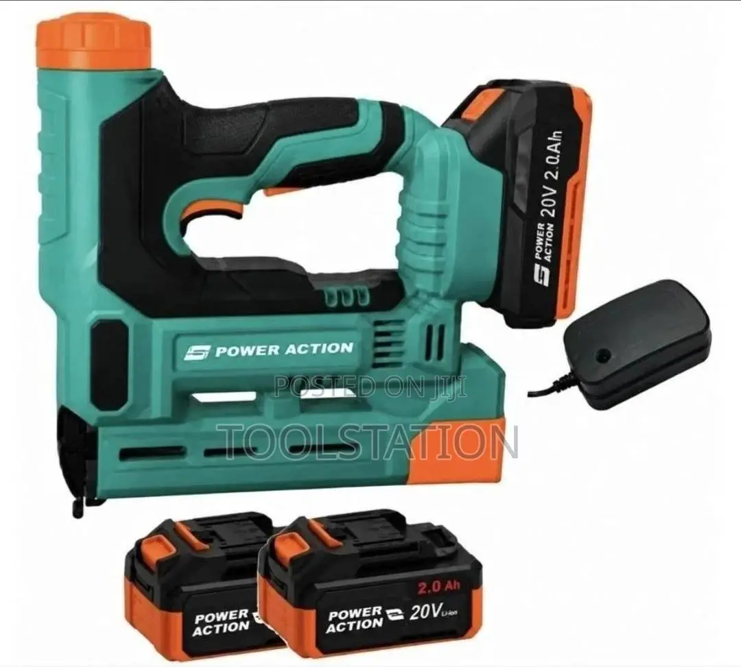 Cordless Brad Nailer Stapler Complete With 2 Batteries And Charger +
