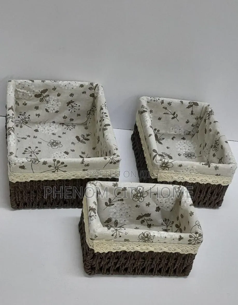 3 in 1 Weaved Basket Organizer
