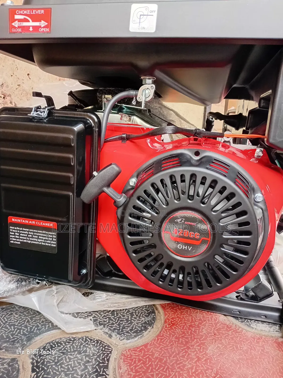 Thompson England 7.5kva Petrol Generator (With Wheels and Handles)